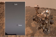 NASA好奇号从火星拍摄了令人难以置信的地球和金星图像