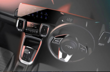 2021年起亚Sonet小跨界车首次展示其精通技术的内饰