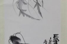 齐白石曾孙国画家齐艳芳，现身东莞齐白石真迹展