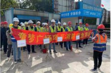 中建四局六公司童梦广场项目进行消防演练