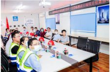 山东省淄博市住建局与广州市住建局对中建四局六公司鹏润云端项目进行检查