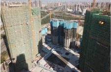中建四局六公司惠州金悦华府二期项目地下室封顶