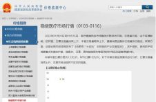 国家发改委价格监测中心网站上线“稳健医疗市场行情”